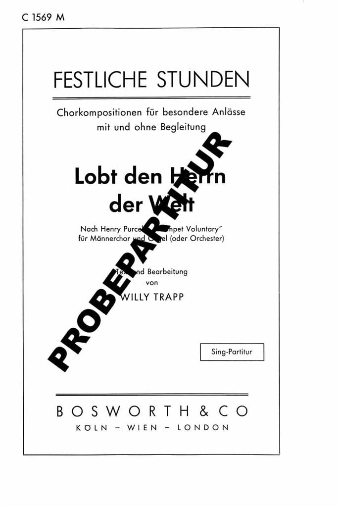 Lobt den Herrn der Welt